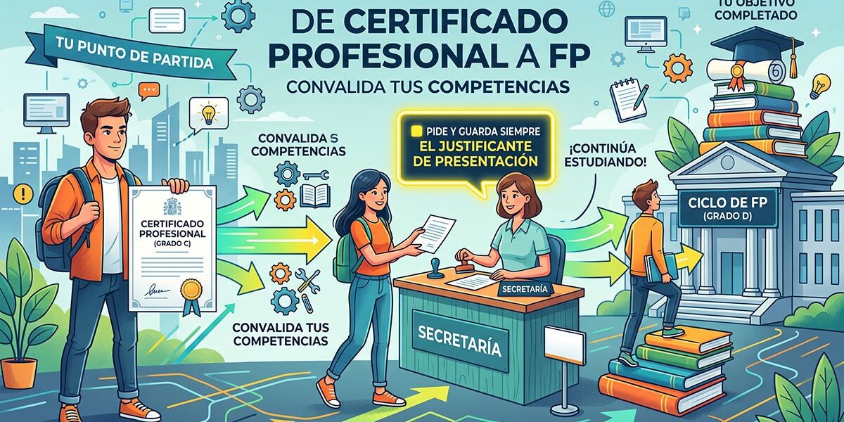 Convalidar certificado profesional en ciclos de FP